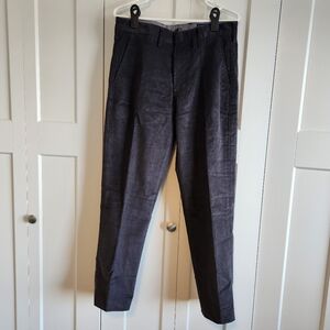 *NWT* Lands' End Dark Charcoal Traditonal Fit Corduroy Pants 32x29